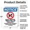 Signmission No Pets Service Animals, 7 in W x Rectangle, Plastic OS-2PACK-NS-P-710-V-14751 - alternate 2